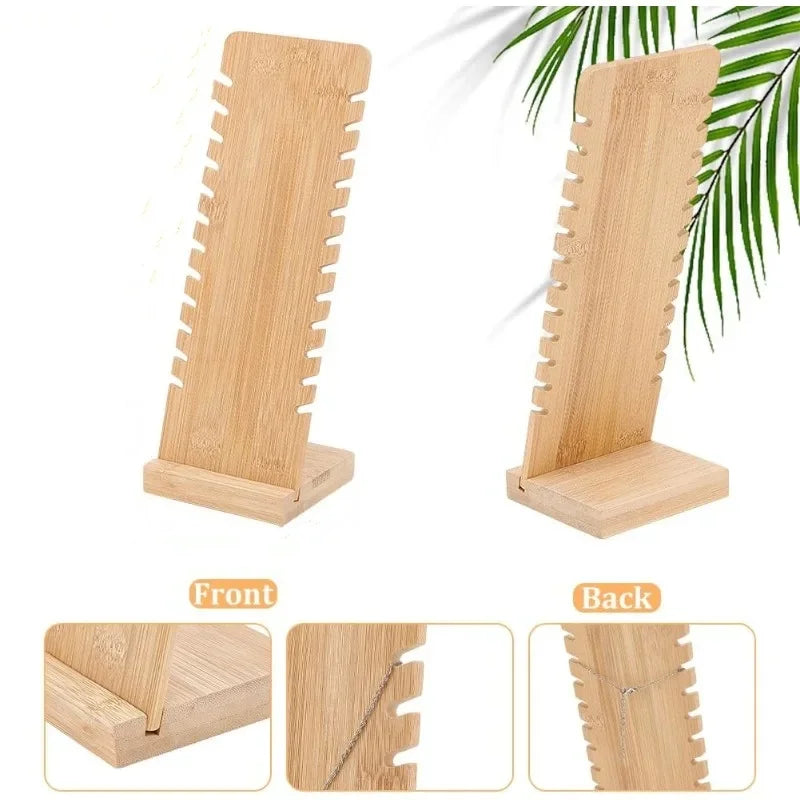 Jewelry Displays Holder Set Wooden  Necklace Bracelet Finger Ring Earring Display Stand for Home Jewelry Organizer Store Showcase Selling