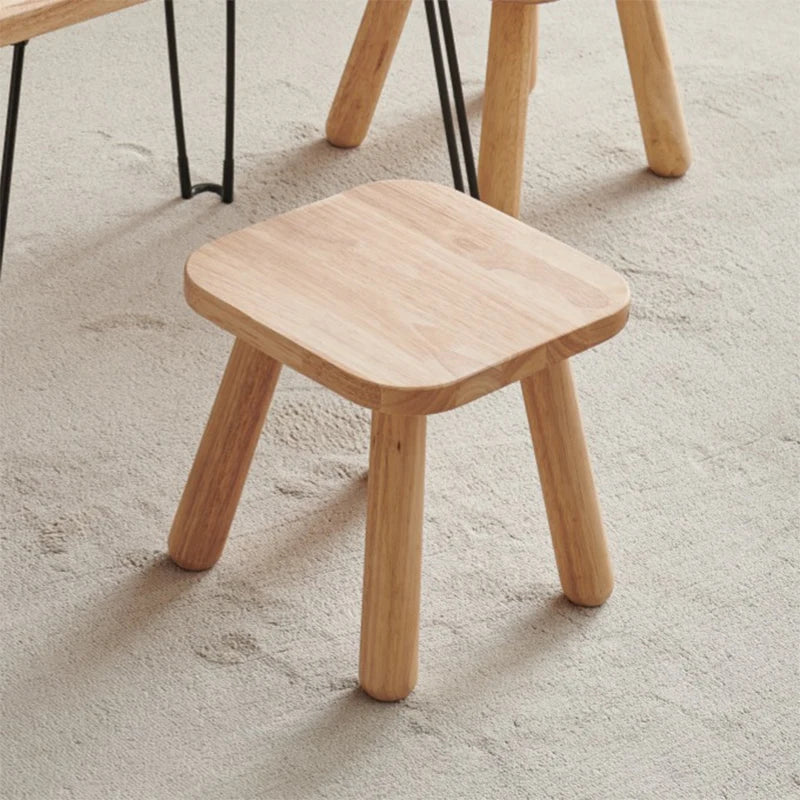 Solid Wood Step Stool，Milking Stool,9.3inch Wood Plant Stand, Round Foot Stool, Removable Portable Stool, Shoe Changing Stool, Small Short Stool