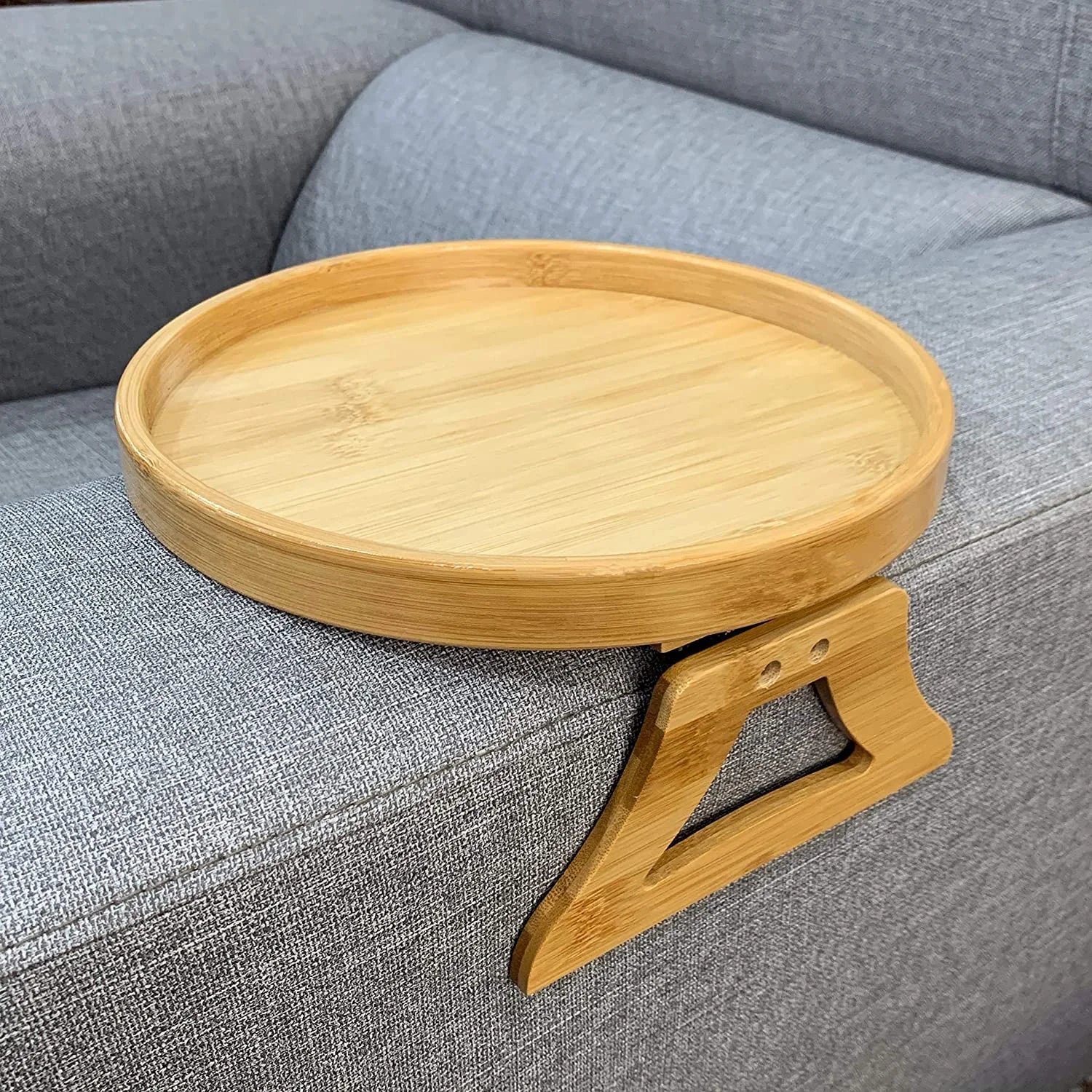 Sofa Armrest Clip,Clip on Tray Table for Couch Armrest,Foldable Sofa Armrest Clip,Suitable for Drinks/Remote Control/Snacks Holder