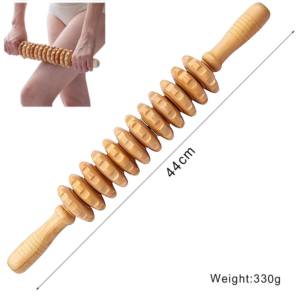 Wood Therapy Massage Tools Lymphatic Drainage Massager Maderoterapia Kit Wooden Massager Body Sculpting Tools for Muscle Pain Relief, Anti-Cellulite, Body Contouring and Shaping