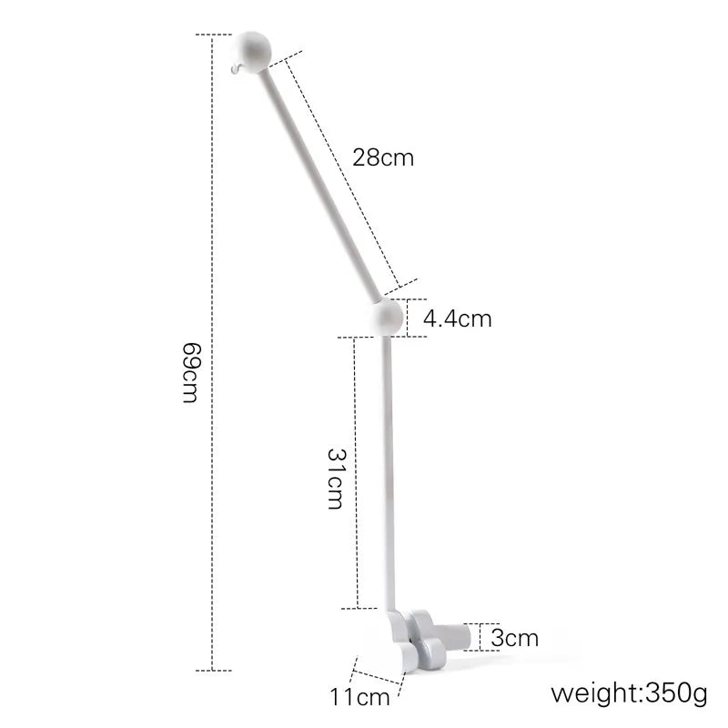Baby Crib Mobile Arm,HBM Wooden Mobile Arm for Crib Mobile Hanger for Crib Baby Girl Nursery Decor