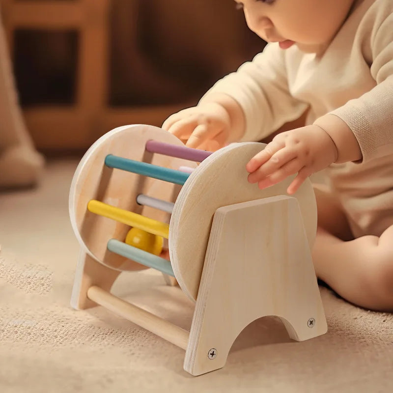 Montessori teaching aids wooden drawer box kindergarten coin box pitching box educational puzzle Montessori early education toys