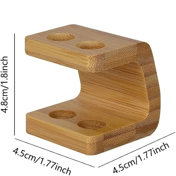 Toothbrush Head Holder, Freestanding Bamboo Storage Holder, Durable Bamboo Toothbrush Holders for Bathroom, Toothbrush Organiser Bathroom Accessories, Practical and Versatile