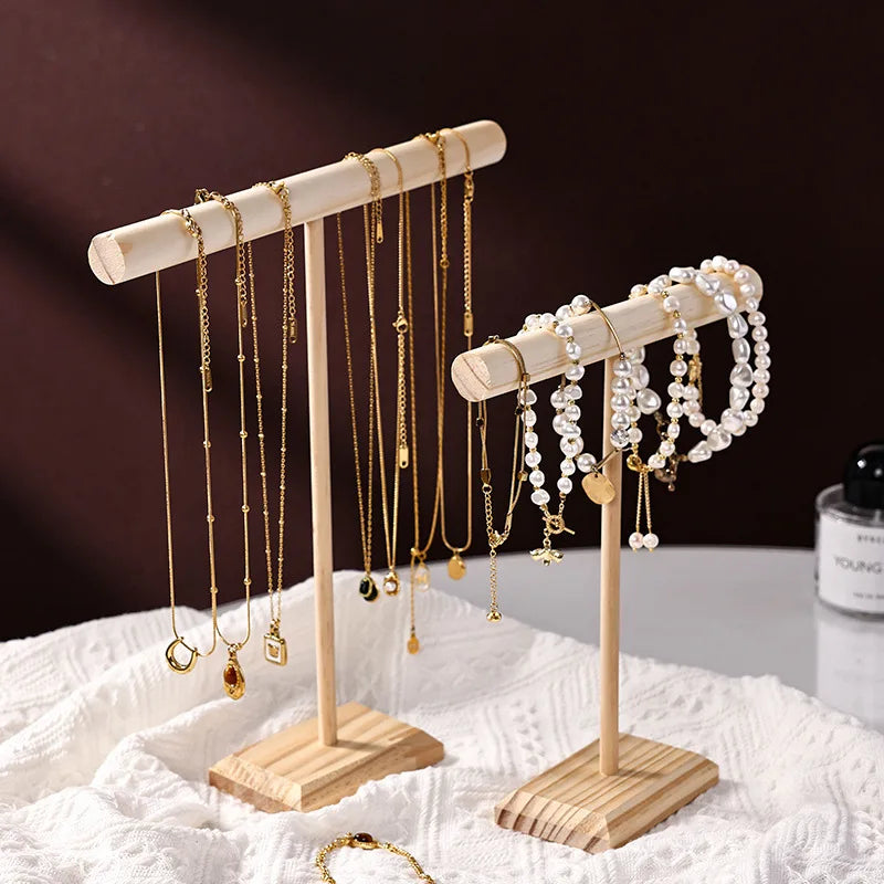 3pcs Necklace Jewelry Display Jewelry Stand Hovering T-Bar Bracelet Holder for Home Organization