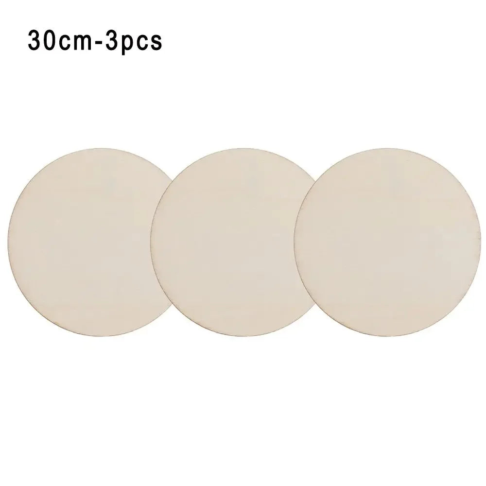 3/5/10pcs Wood Rounds Circles for Crafts, Unfinished Wood Circles Wood Sign Blank, Wooden Discs for DIY Crafts, Door Hangers and Christmas Decoration