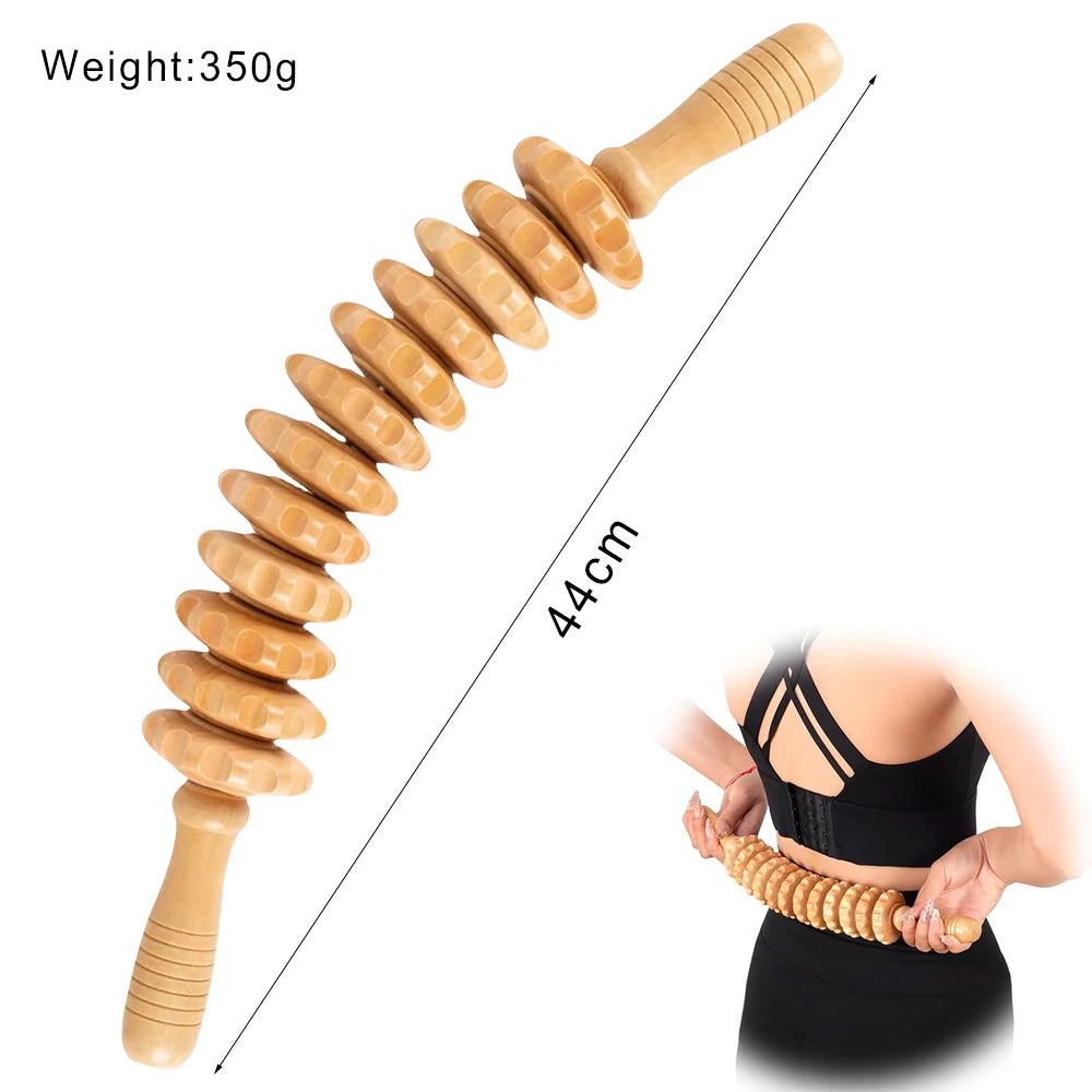 Wood Therapy Massage Tools Lymphatic Drainage Massager Maderoterapia Kit Wooden Massager Body Sculpting Tools for Muscle Pain Relief, Anti-Cellulite, Body Contouring and Shaping