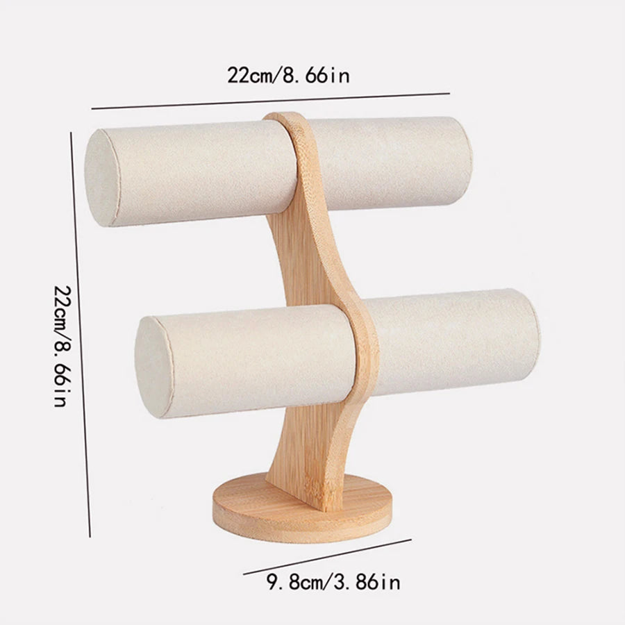 Two-layer/three-layer detachable bamboo bracelet rack home jewelry storage rack