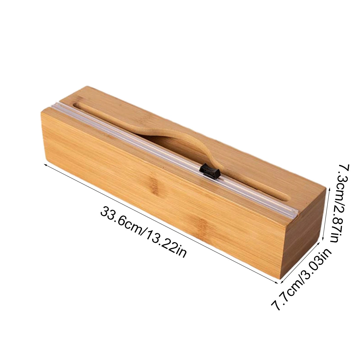 WrapNeat 3 in 1, 2in 1, 4 in 1, and 1 in 1, Wrap Organizer with Cutter and Labels, Plastic Wrap, Aluminum Foil and Wax Bamboo Dispenser for Kitchen Storage Organization Holder for 12" Roll