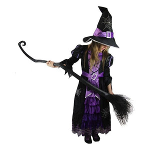 Creations Fairytale Witch Cute Witch Costume Deluxe Set with Broom for Girls
