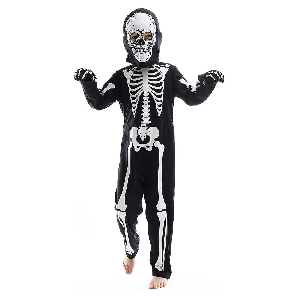 Party Kids Skeleton Costume Glow in the Dark Skeletons Halloween Skeleton Costumes for Boys and Girls