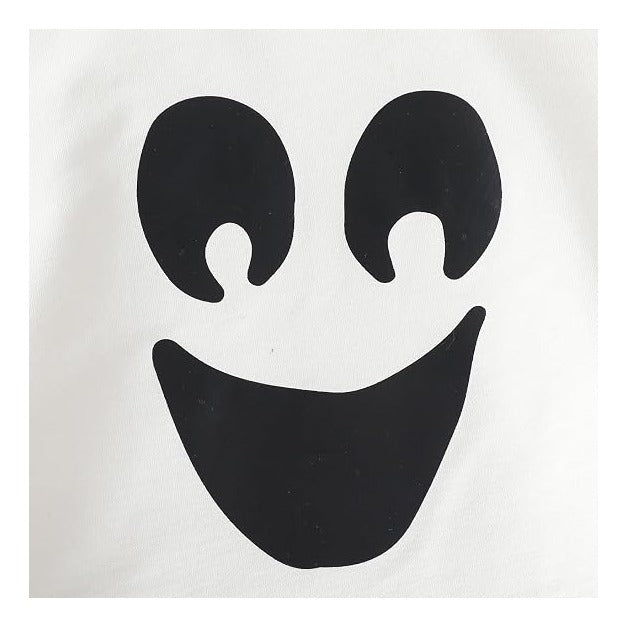 Kids Toddler Boy Girl Halloween Costume Ghost Smile Cloak Hooded Cape Poncho Fancy Party Cosplay Outfits