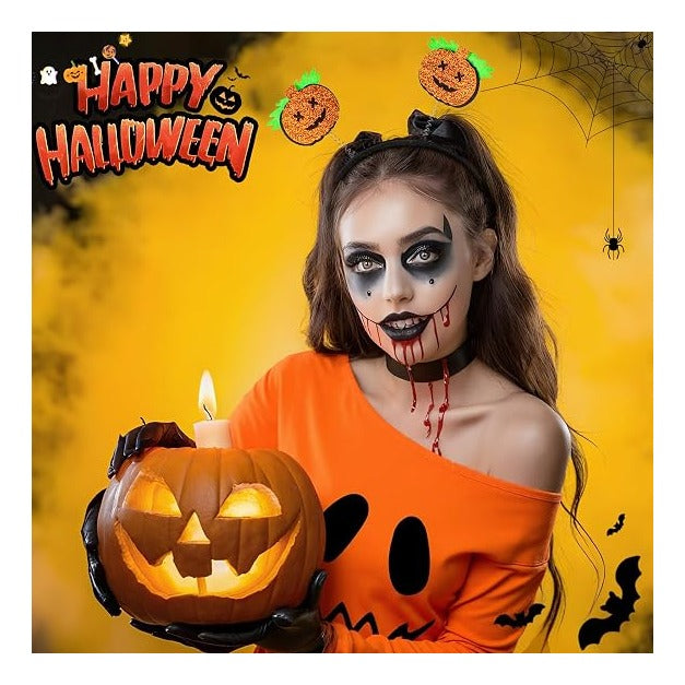 Halloween Costume Set for Women Adult Ghost Pumpkin Costume Outfit