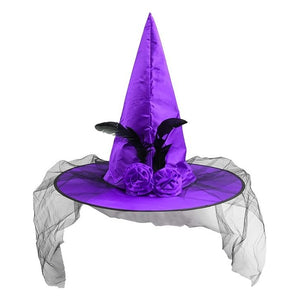 Halloween Witch Hat for Adults — Spooky Party Costume Accessory for Women, Halloween, Cosplay & Themed Events
