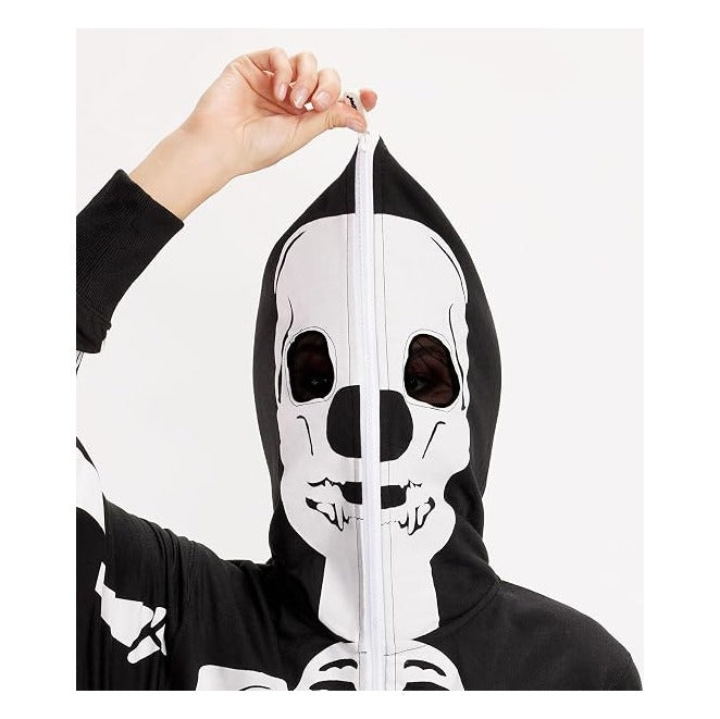 Skeleton Halloween Jumpsuit Costume for Women