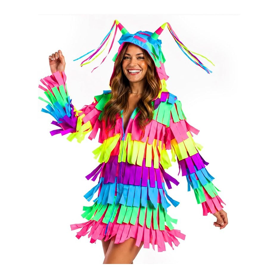 Elves Women's Halloween Costume - Hooded Long Sleeve Dress
