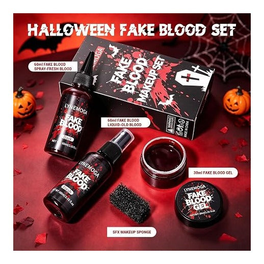 Halloween Fake Blood Kit, SFX Makeup, Festival Costume
