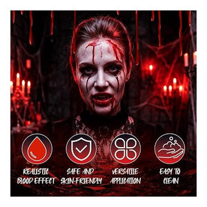 Halloween Fake Blood Kit, SFX Makeup, Festival Costume