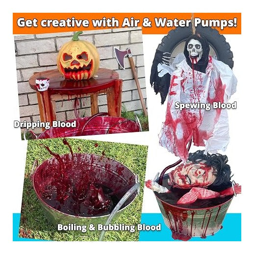 PARTY GOAT Fake Blood Powder, 15 Gallon Stage Blood Mix for Halloween Props
