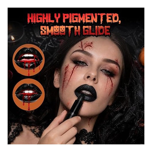 4PCS Halloween Fake Blood Kit Cosplay Vampire Makeup Accessories