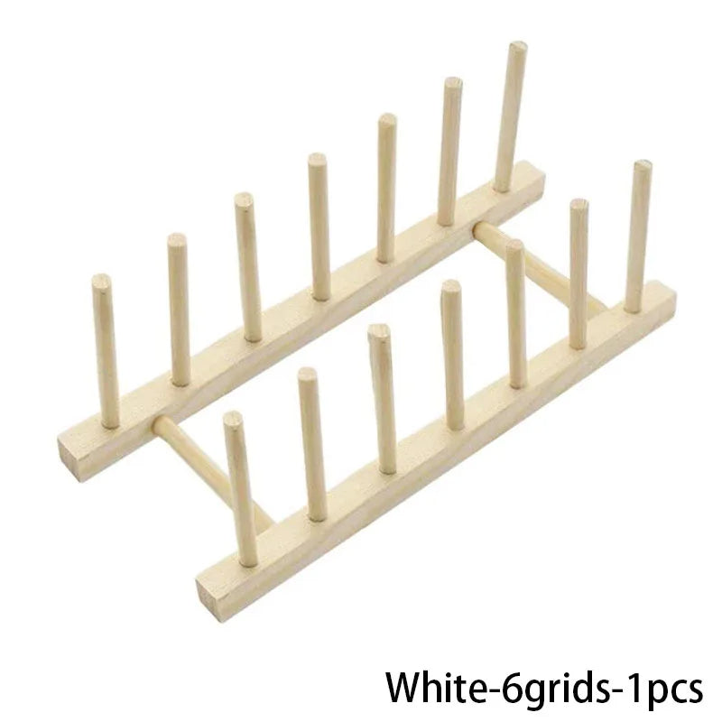 Kunovo Bamboo Dish Rack,Pot lid/Plate/Cutting Board Organizer for Kitchen cabinets,Bottle Drying Holder