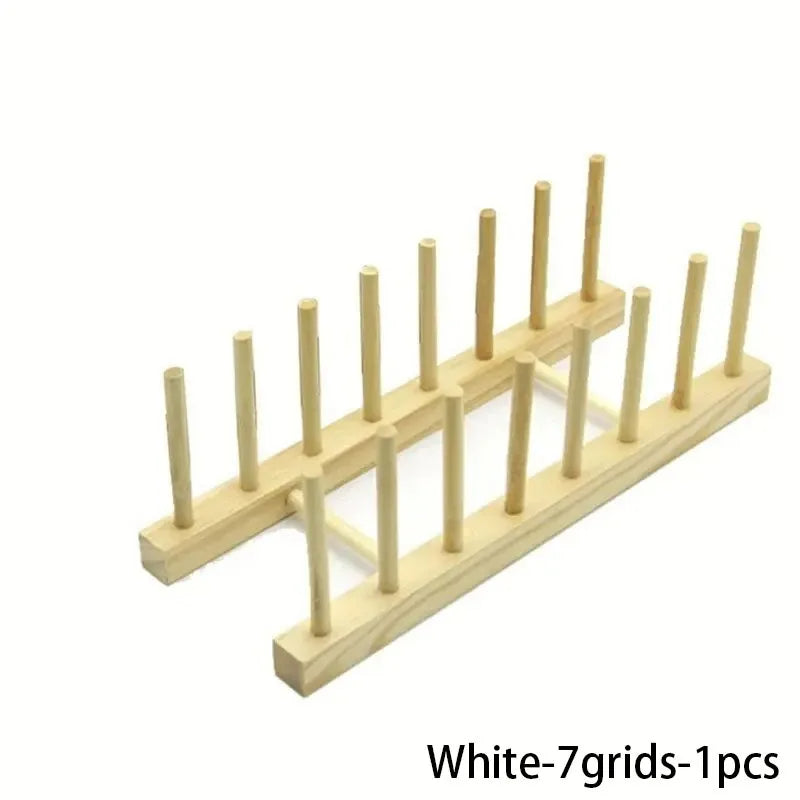 Kunovo Bamboo Dish Rack,Pot lid/Plate/Cutting Board Organizer for Kitchen cabinets,Bottle Drying Holder